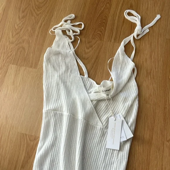 Lspace Kihei mesh dress white crochet size large - Picture 2 of 5